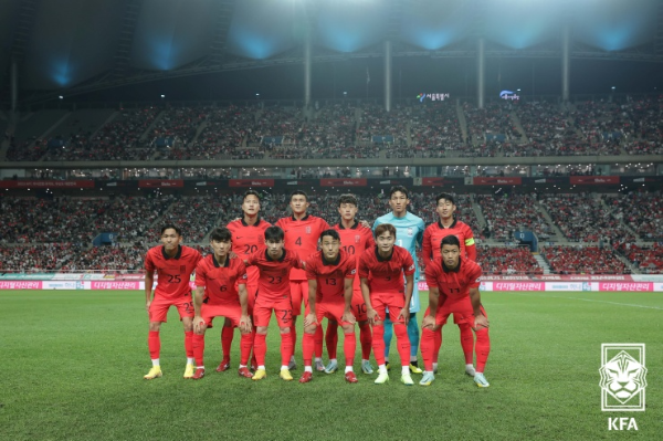 한국-카메룬 친선경기 선발출전 선수들