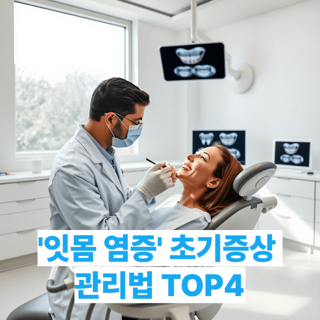 '잇몸 염증' 초기증상 관리법 TOP4