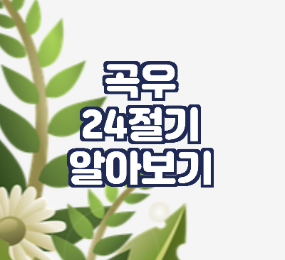 곡우/24절기-알아보기