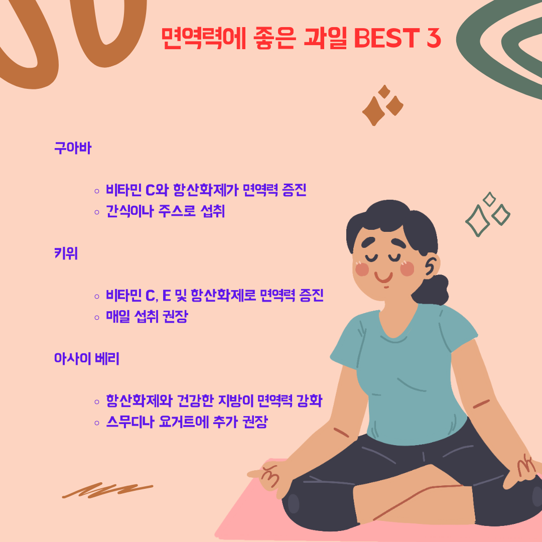 면역력에 좋은 과일 BEST 3