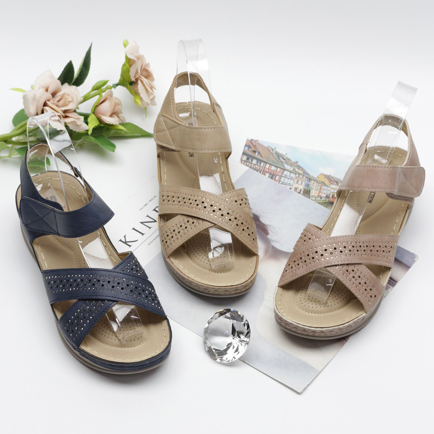  펀칭비즈 엑스밴딩 앵클 찍찍이 4.5cm 샌들
