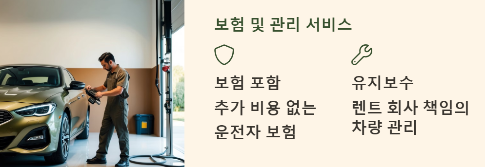 장기렌트카의 보험 및 관리 서비스