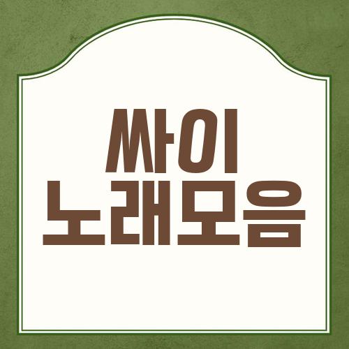 싸이 노래모음