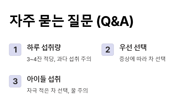 감기에 좋은 차