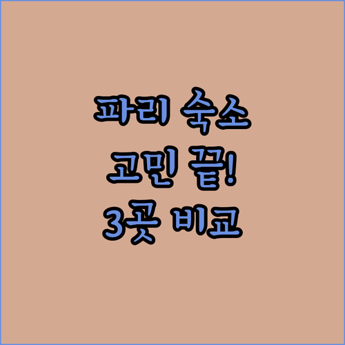 파리 숙소 고민 끝! 시타딘 생 제르