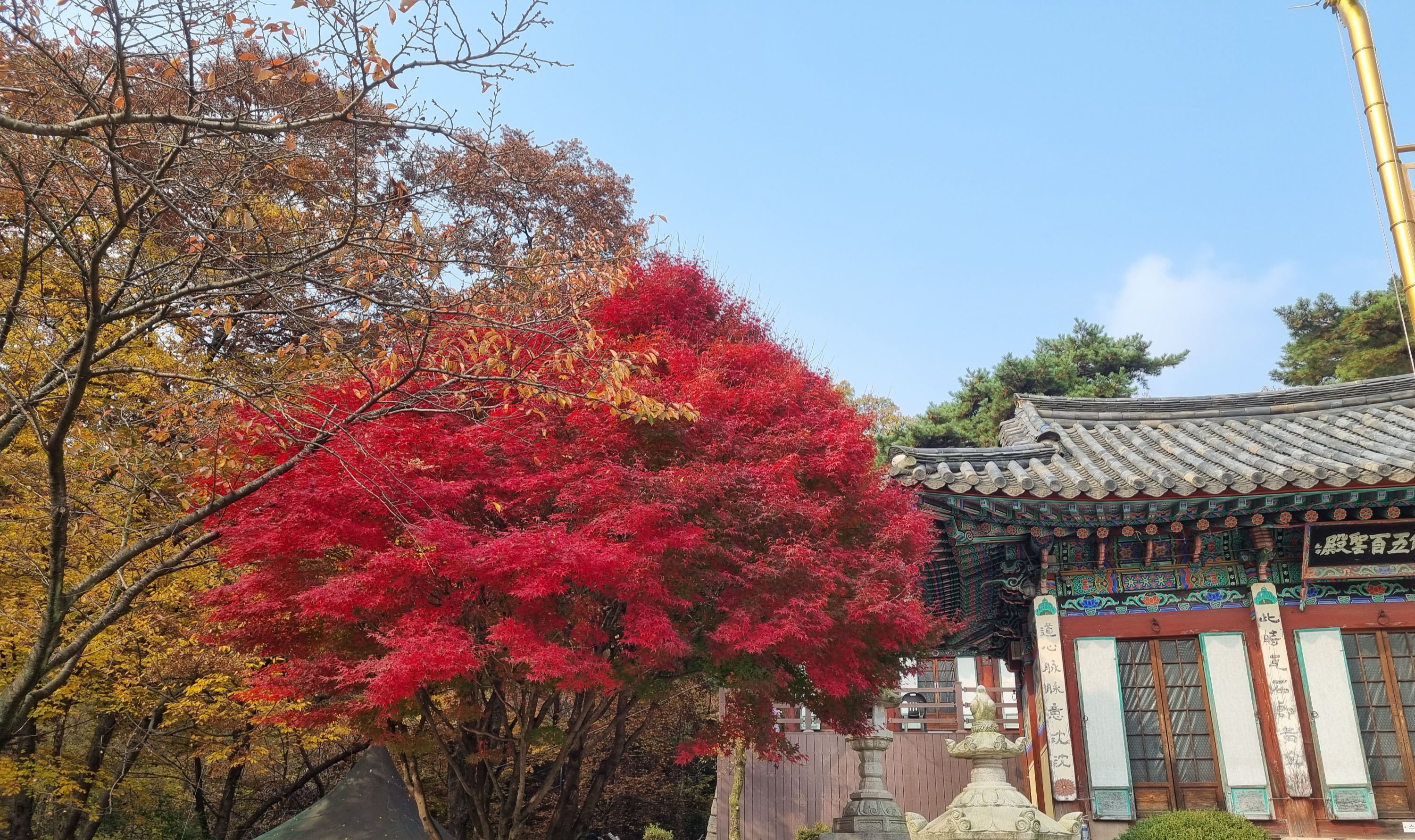  화계사 서울 강북 여행 명소 가 볼만한가 산과 계곡 풍경