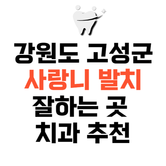 강원도 고성군 사랑니 치과 발치 잘하는 곳 추천 매복 가격 비용.png