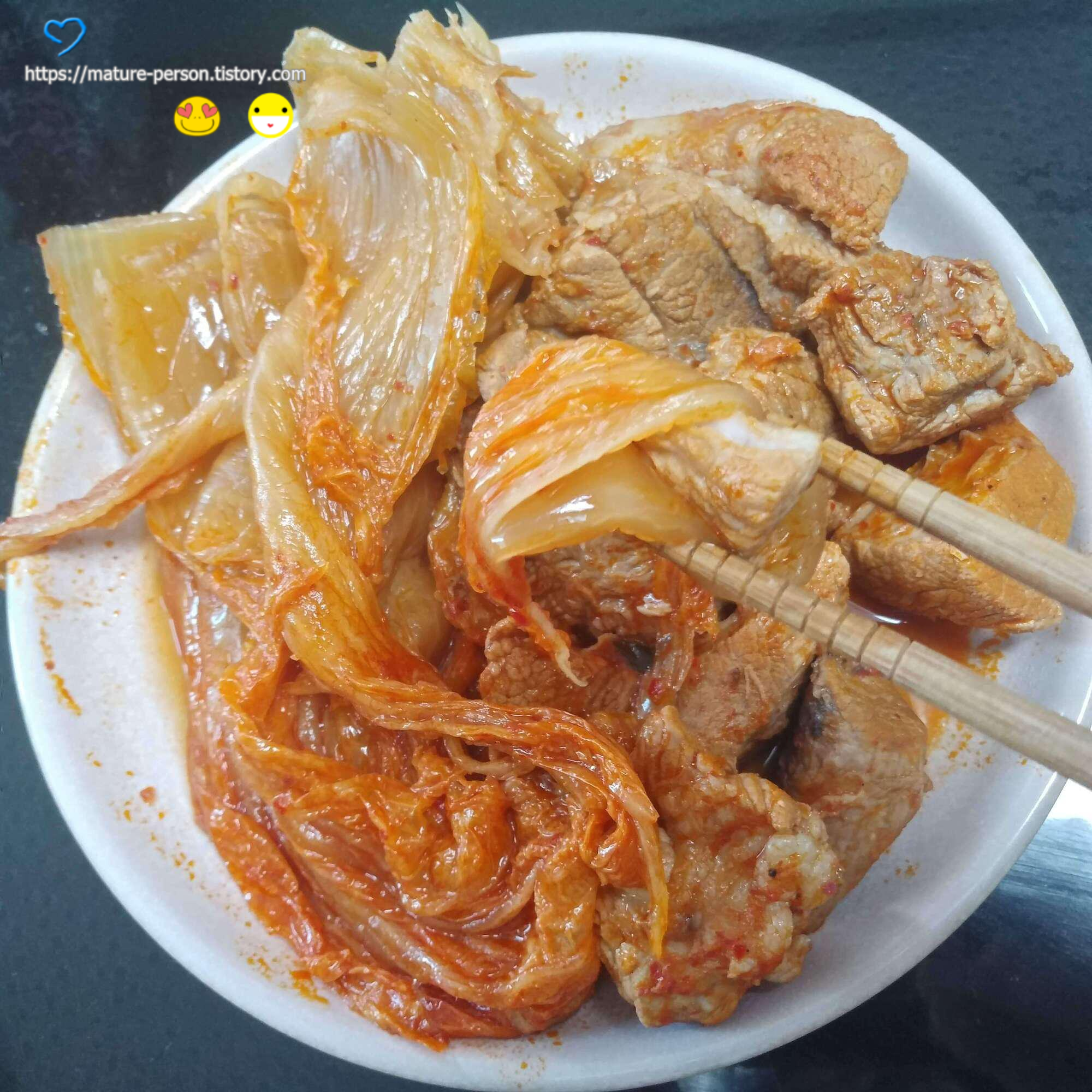  돼지갈비요리 - 돼지갈비찜, 돼지갈비 김치찜