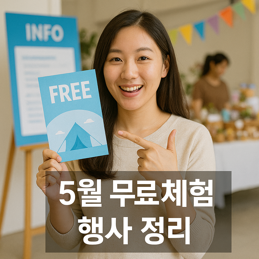 5월 무료체험 행사 정리 이미지