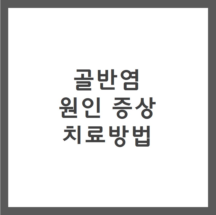 골반염 증상 원인 치료방법