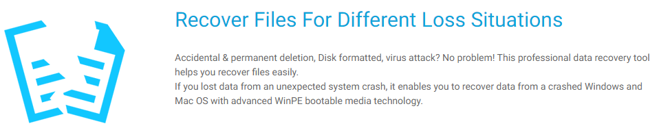 Recover Files For Different Loss Situations