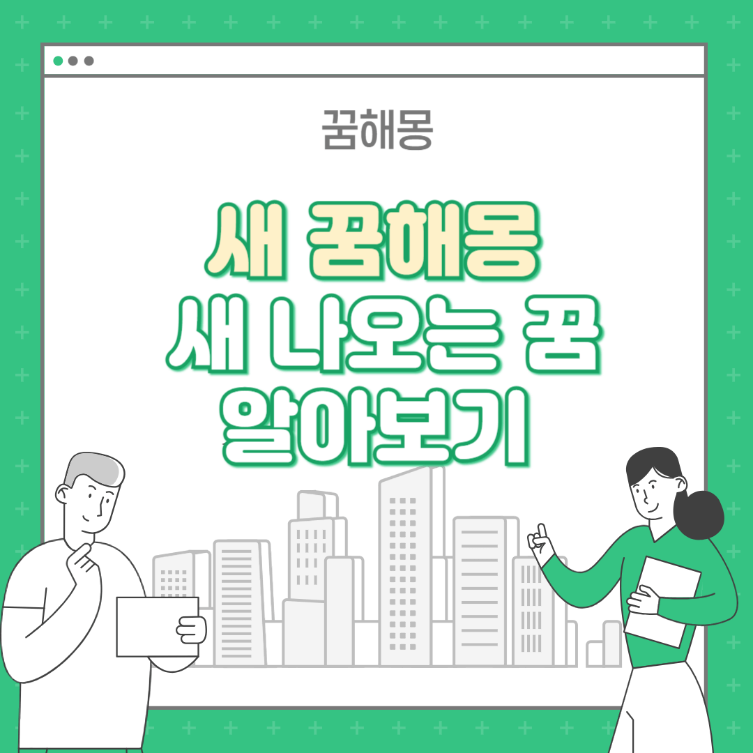 새 꿈해몽 : 새 나오는 꿈 알아보기