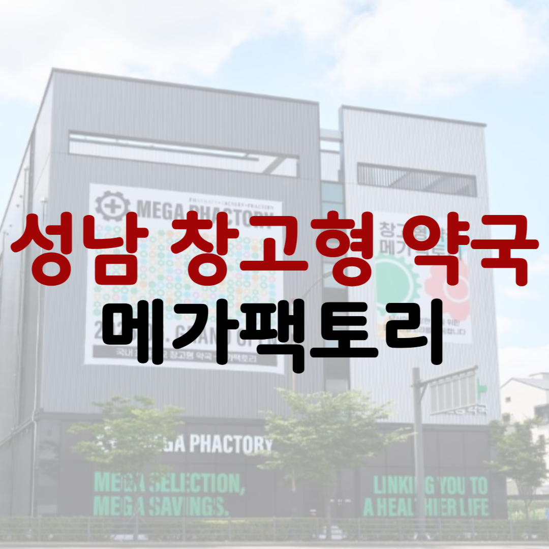 성남 창고형 약국 메가팩토리