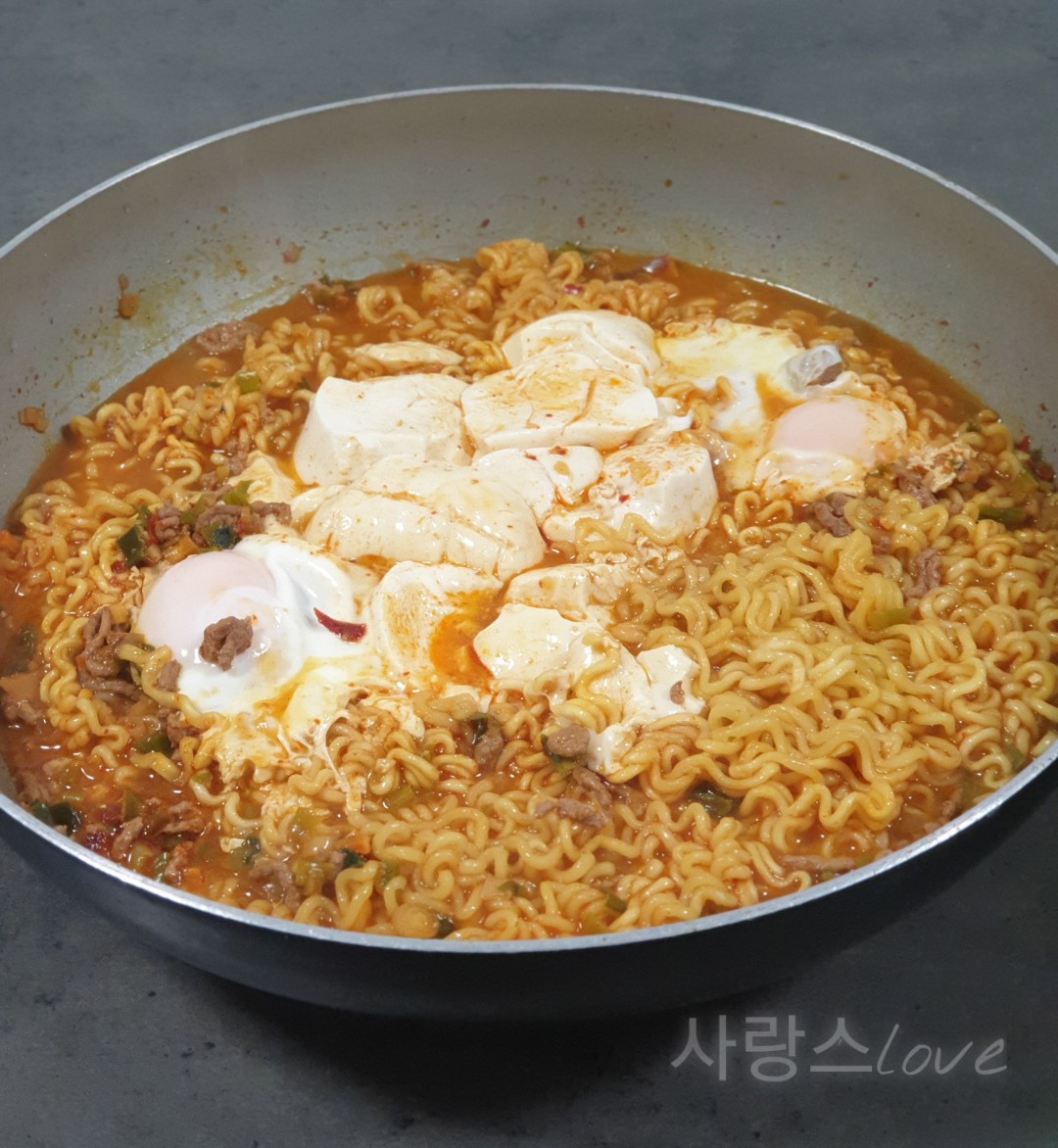  순두부 열라면 만들기 라면이 요리가 된다!!