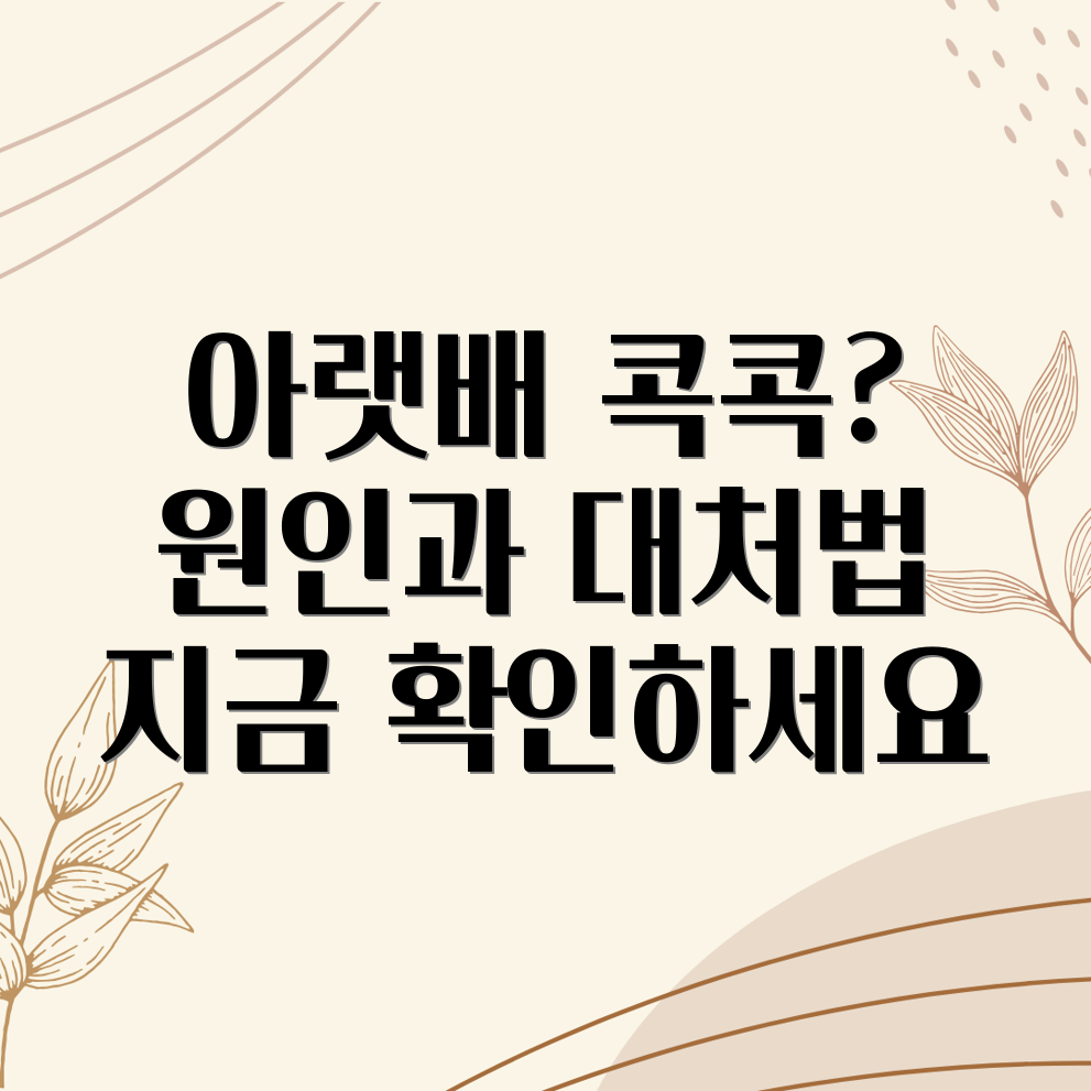 오른쪽 아랫배 통증