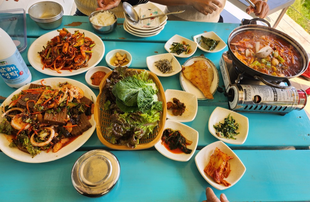 시골할매막걸리 주문한 메뉴