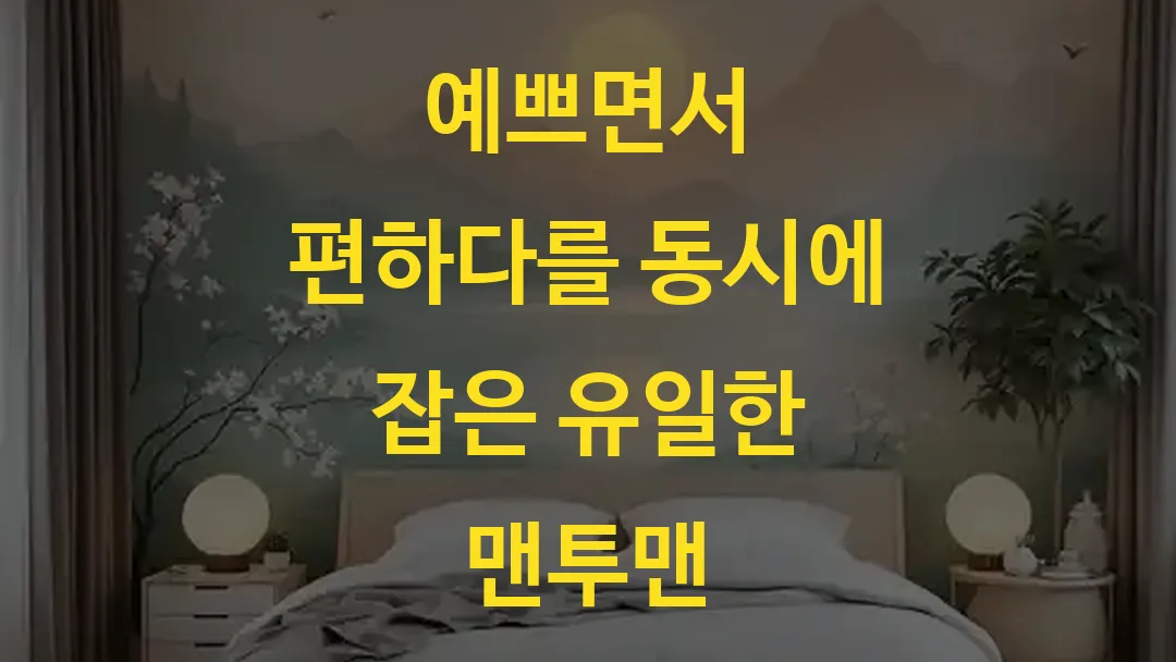 예쁘면서 편하다를 동시에 잡은 유일한 맨투맨