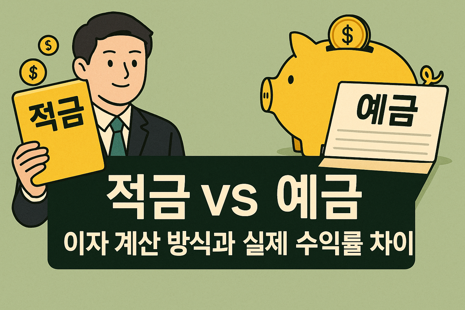 적금과 예금, 뭐가 다를까?
