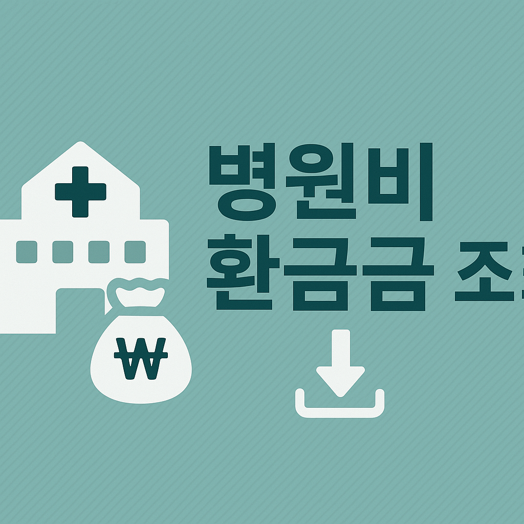 병원비 환급금 조회 방법 총정리