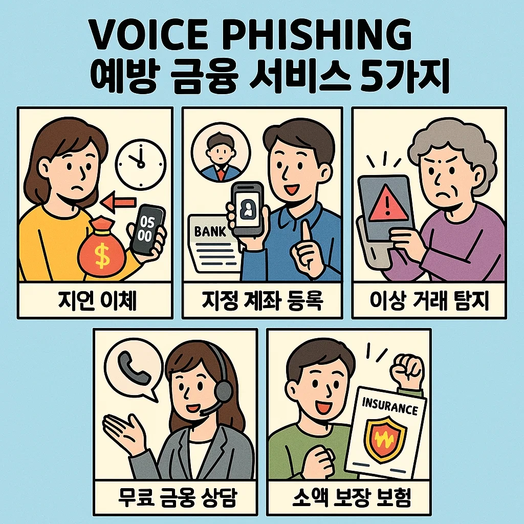 보이스피싱 예방 금융 서비스 5가지