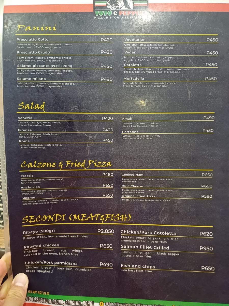 보홀 알로나비치 맛집, 토토에페피노 후기, 가격 정보 총정리