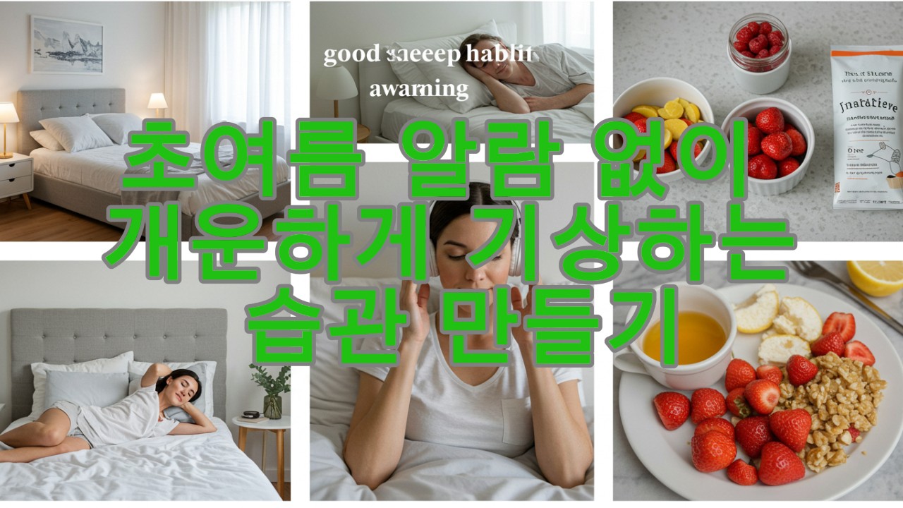 초여름 알람 없이 개운하게 기상하는 습관 만들기