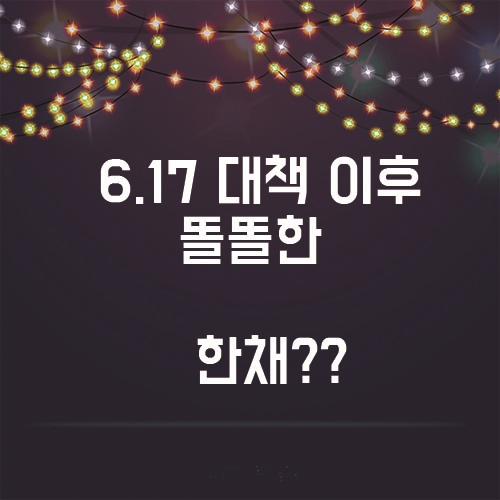  6.17 대책 이후 사람들의 관심은 똘똘한 한채?