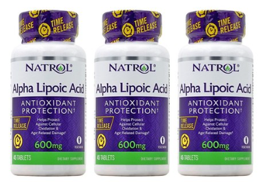 나트롤 알파 리포산 600mg 45Tablets 3팩 / Natrol Alpha Lipoic Acid Time Release 600mg 45Tabs 3pack