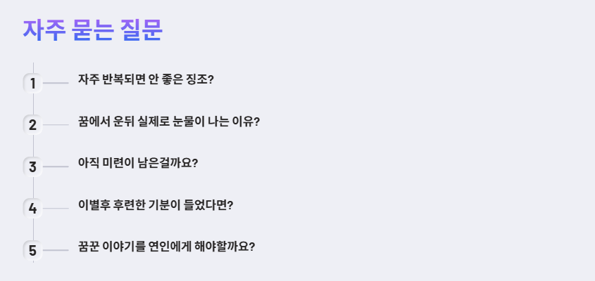 좋아하는사람한테차이는꿈-꿈해몽