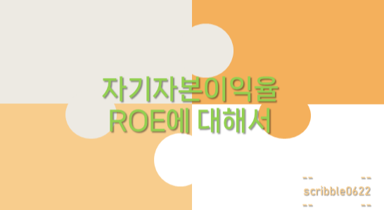  자기자본이익율 ROE에 대해서
