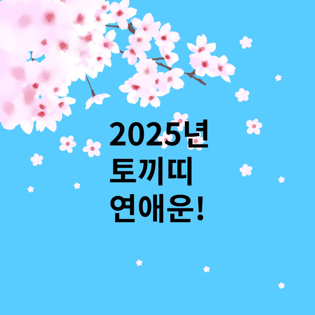 토끼띠 연애운