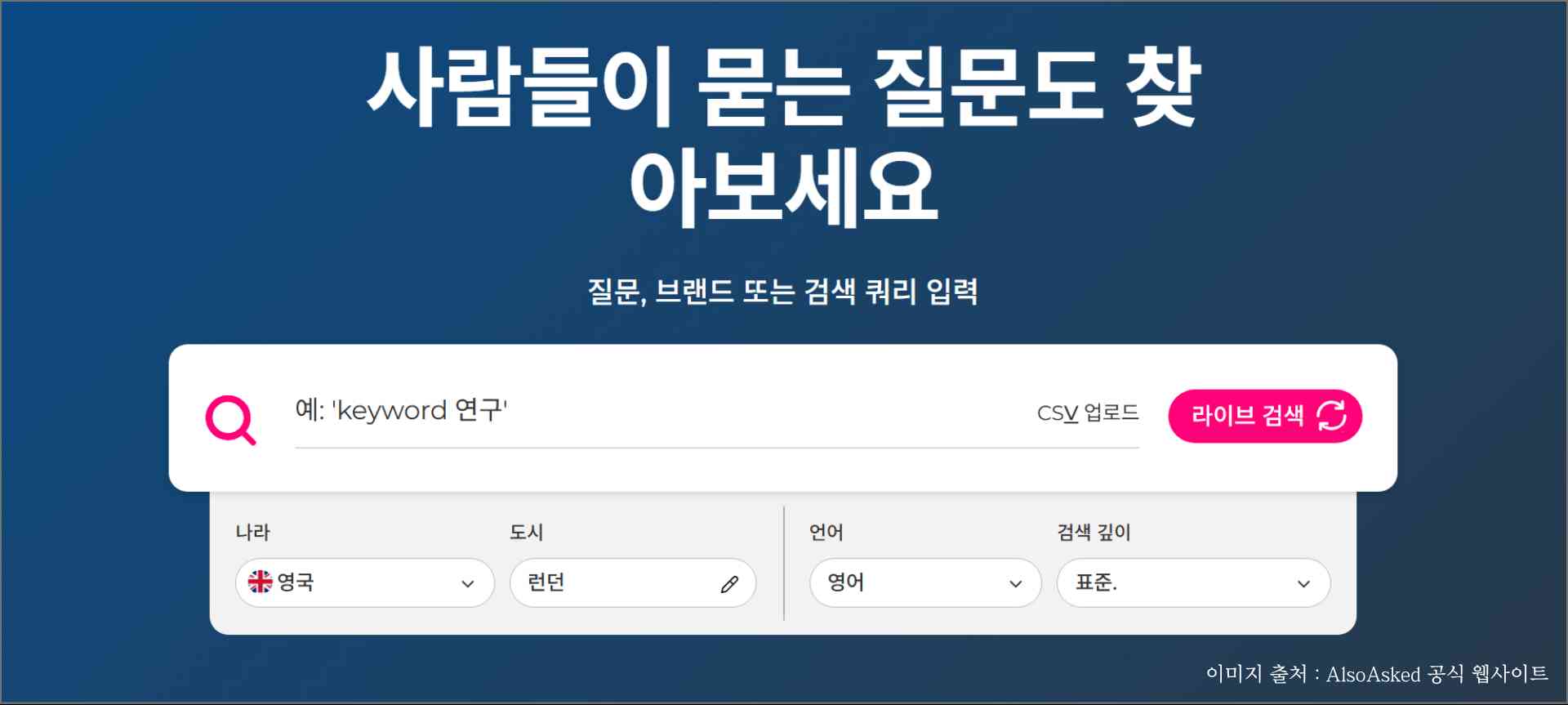 콘텐츠 아이디어 생성 숨은 사이트 ❘ AlsoAsked