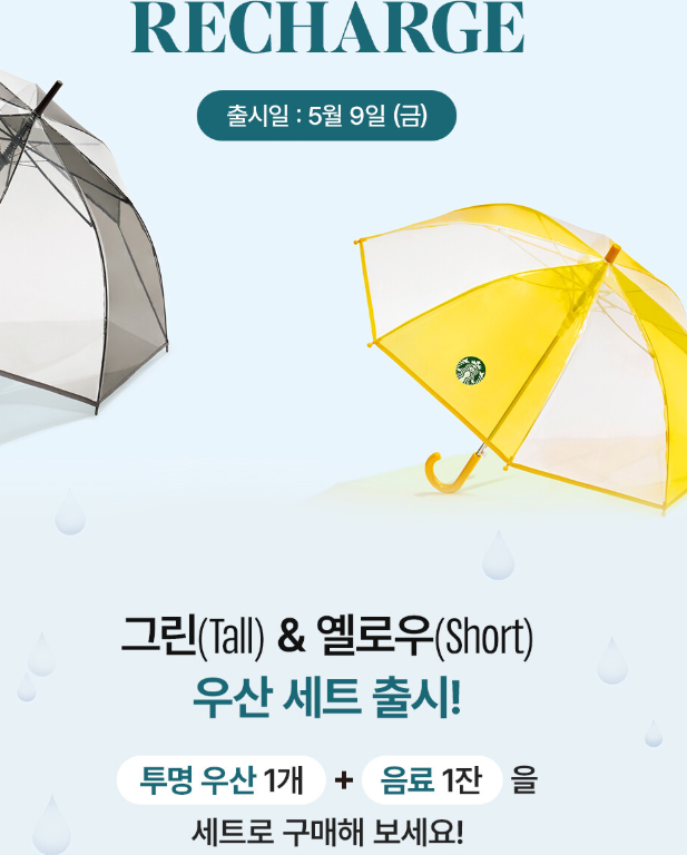 스타벅스 투명우산 2025｜그린·옐로우 세트 구매 꿀팁과 가격정보