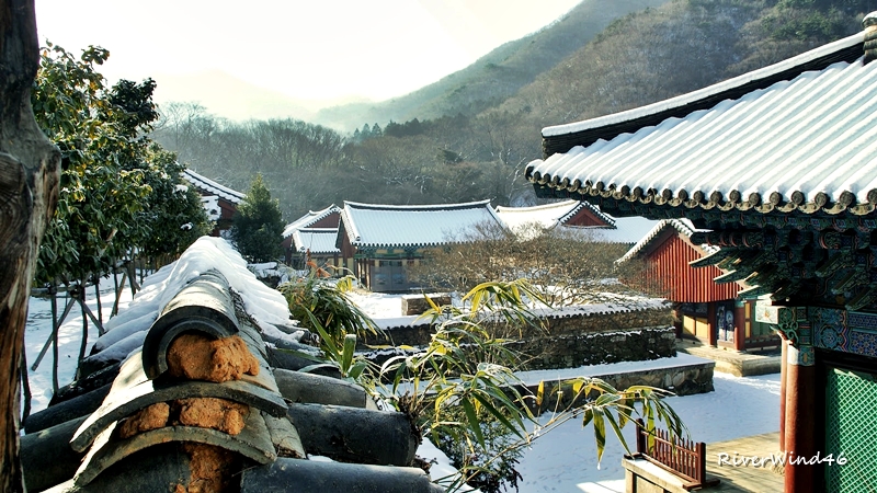 송광사 설경(松廣寺 雪景)