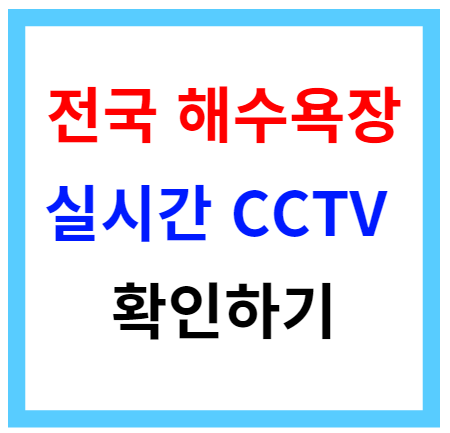 전국 해수욕장 실시간 CCTV 확인하기 - 해수욕장 입수 금지 여부 확인 전국 해수욕장 실시간 CCTV 확인하기 - 해수욕장 입수 금지 여부 확인