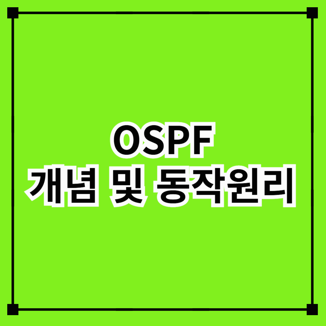 #13 OSPF 프로토콜 개념과 동작 원리