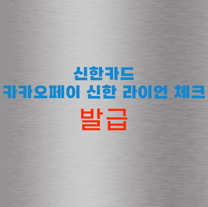 신한카드 카카오페이 신한 라이언 체크