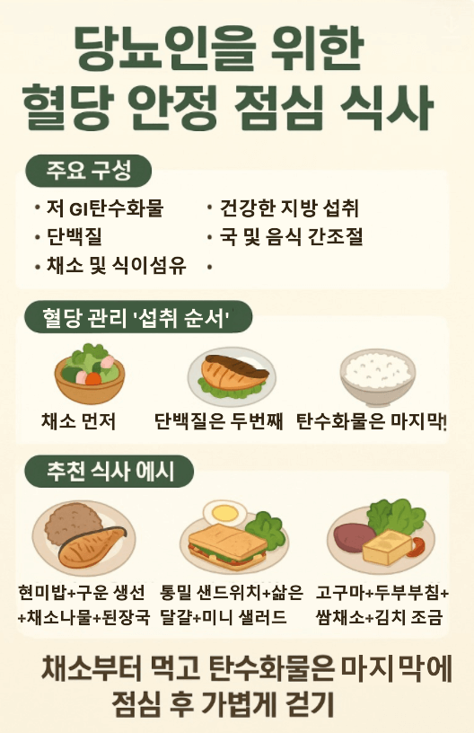 당뇨인 점심 식사 추천