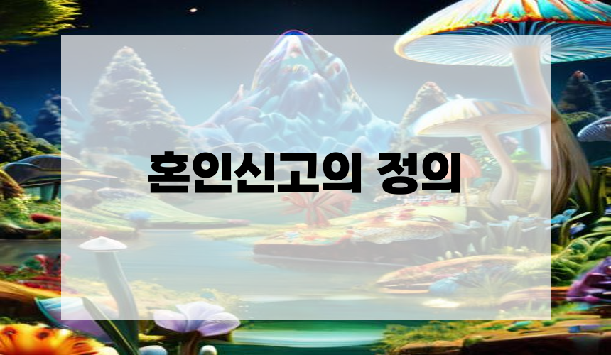법률혼의 정의