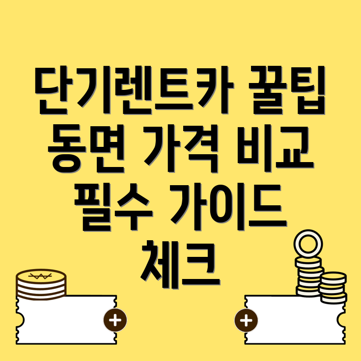양산시 단기렌트카