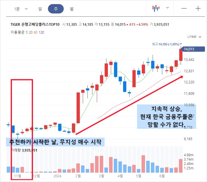  TIGER은행고배당플러스TOP10 ETF