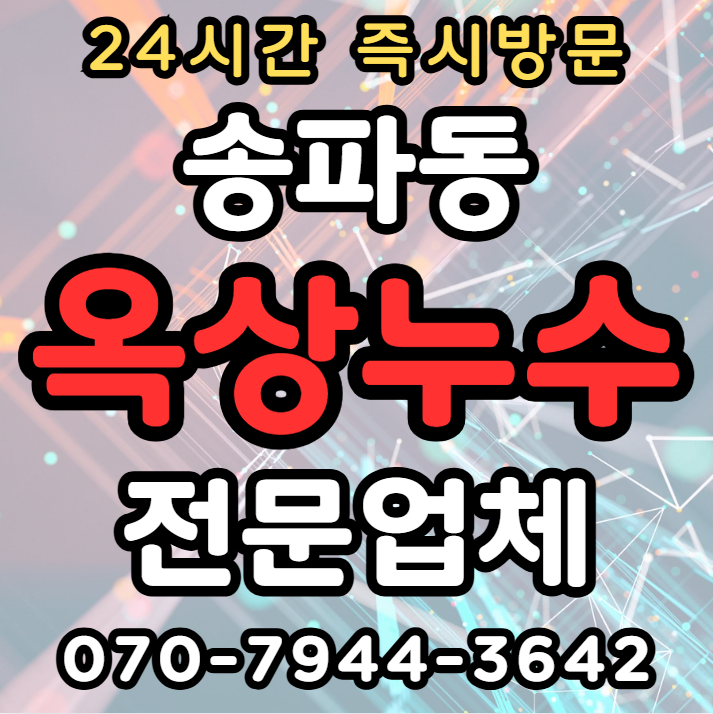 송파동 옥상누수 전문가1