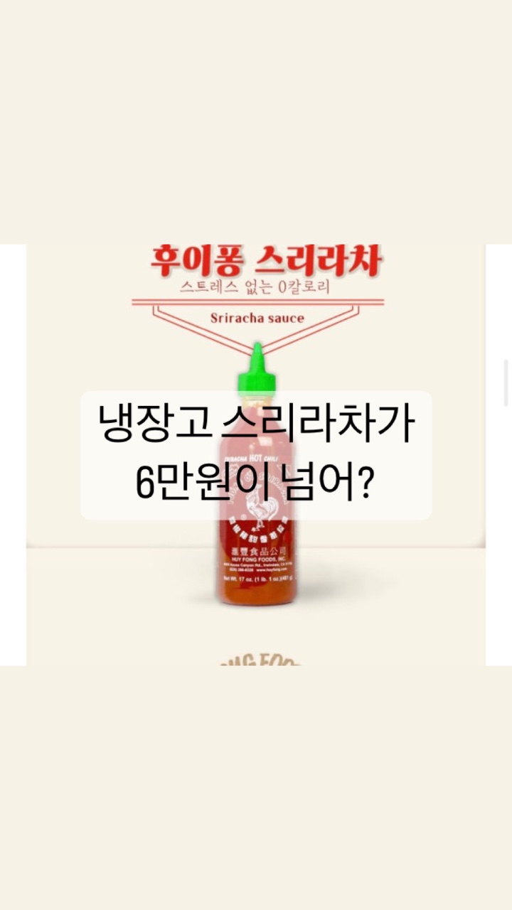  [생활]냉장고에 있는 소스가 6만원이 넘어?