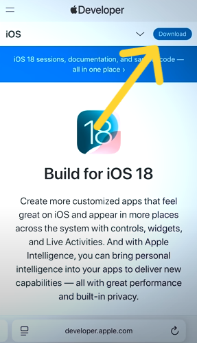 iOS 18 Developer Beta 