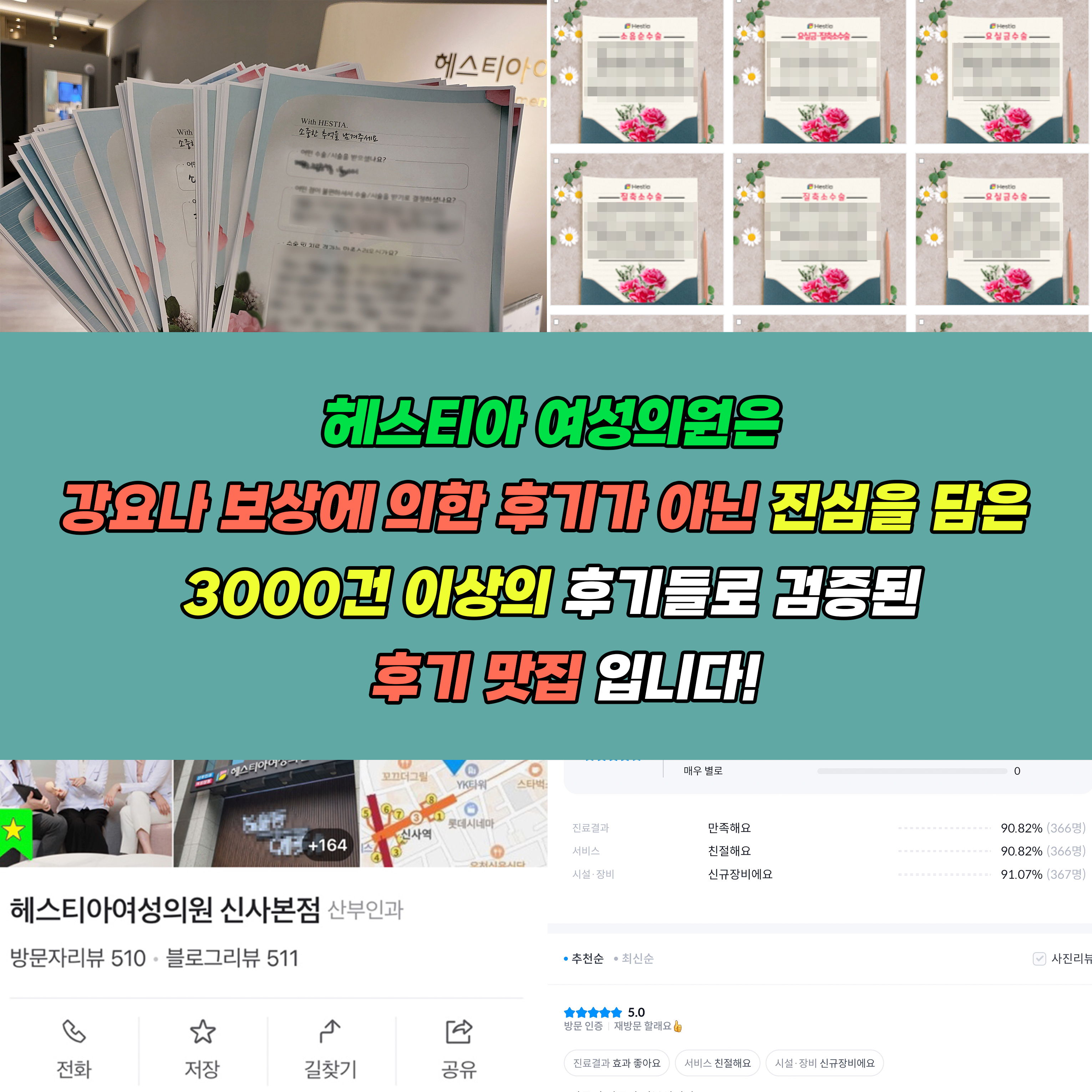 헤스티아여성의원 3000건 넘는 후기들로 검증된 여성병원