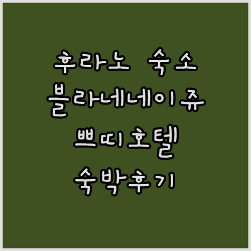 쁘띠 호텔 블라네네이쥬 후라노 숙박 