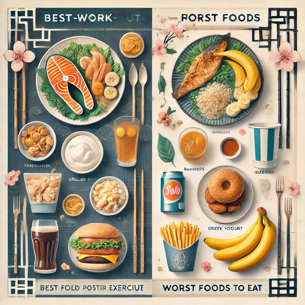 운동 후 먹으면 좋은 음식 vs 피해야 할 음식 title image