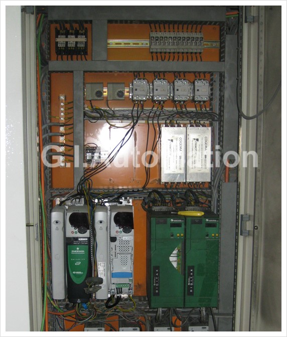 EM24 Infeed Servo Drive &amp; Motor 개조 Control Techniques