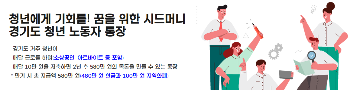  2023년 경기도 청년 노동자 통장 지원