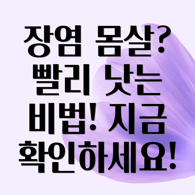 장염 몸살